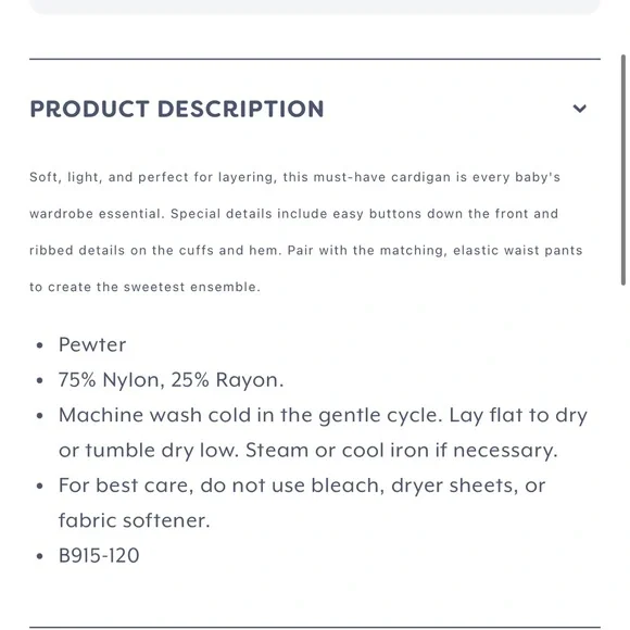 Barefoot Dreams Cozychic lite Kids Cardi and pant Set - Gray 12 - 18 months